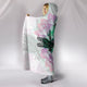 Bright Colored Lotus Dragonfly Hooded Blanket