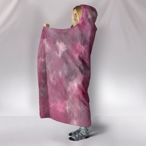 Pink & Gray Hooded Blanket