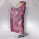Pink & Gray Hooded Blanket