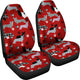 Dogs Red Car Seat Covers (Set of 2)