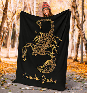 Tanisha Graves - Personalized Scorpio Blanket