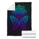 Butterfly Mandala Colorful Cozy Blanket