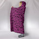 Pink Skulls Hooded Blanket