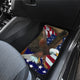 USA Flag Eagle Bird - Universal Front and Back Car Mats Gift (Set of 2 or 4)
