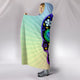 Sugar Skull Lover Hooded Sherpa And Microfiber Blanket With Hood