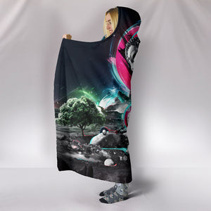 Buddha Pop Art Hooded Blanket