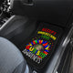 Autism Awareness Sunflower Car Mats Cover Gift (Set of 2)