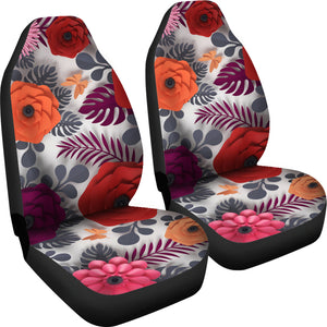 Paper Flower Car Seat Covers, Flower Lover Gift, Set of 2 Front Seat Covers