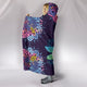 Dragonfly Mandala Warm Hooded Sherpa And Microfiber Blanket With Hood