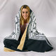 Hand Drawn Sun and Moon Hooded Blanket