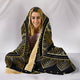Lotus Gold Crafted Hooded Blanket