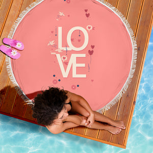 Love Beach Blanket Camping Picnic Portable Outdoor Blanket