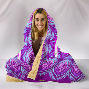 Purple Peace Hooded Blanket