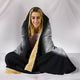 Black & White Lion Hooded Blanket - Freedom Look
