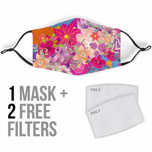 Flower Bouquet Face Mask with Filters