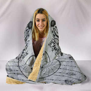 Boho Wolf Hooded Blanket
