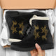 Pisces Zodiac Faux Fur Leather Boots