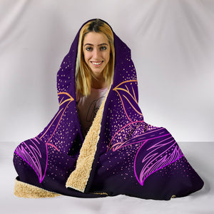 All Seeing Mandala - Cozy Warm Hooded Sherpa And Microfiber Blanket With Hood