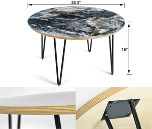 Earth: Storms Over America Round Coffee Table
