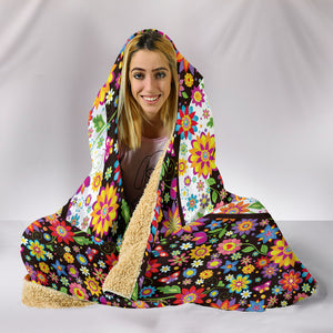Peace Hippie Mandala Hooded Blanket