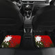 Sugar Skull Orange Butterfly - Universal Front Car Mats Gift (Set of 2 or 4)