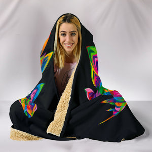 Stegosaurus Cozy Warm Hooded Sherpa And Microfiber Blanket With Hood
