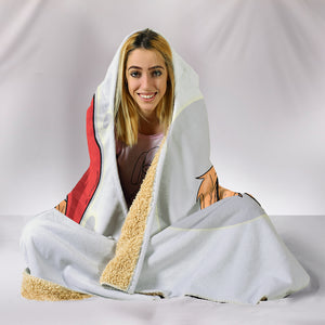 Golden Christmas Hooded Sherpa Blanket for Golden Retriever Dog Lovers