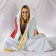 Golden Christmas Hooded Sherpa Blanket for Golden Retriever Dog Lovers