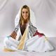 Bulldog Dog - Colorful Cozy Warm Hooded Sherpa And Microfiber Blanket With Hood