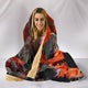 Cozy Barbecue Charcoals Plush Hooded Wearable Blanket