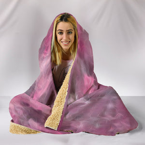 Pink & Gray Hooded Blanket