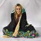 Dragonfly Cozy Warm Hooded Sherpa And Microfiber Blanket With Hood