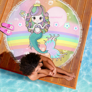 Mermaid Circle Beach Blanket