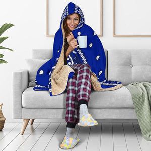 Crip Blue Hooded Blanket
