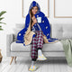 Crip Blue Hooded Blanket