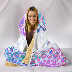 Peace Mandala Hooded Blanket