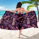Purple Dragonflies Beach Sarong Lightweight Purple Dragonflies Sarong Scarf Blanket