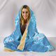 Blue Mandala Elephant Hooded Blanket