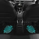 Turtle Front And Back Car Mats - Teal