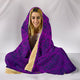 Purple Paisley Hooded Blanket