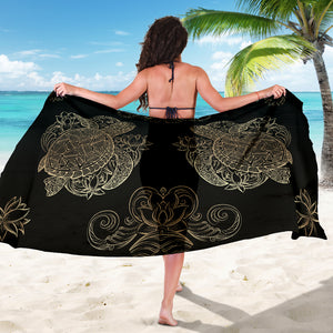 Sea Turtle Sarong Scarf Blanket, Turtle Lover Gift, Pretty Sea Turtle Beach Wrap Cover Up, Beach Sarong Skirt Dress