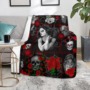 Skull Sugar Premium Blanket Blanket For Children & Adults