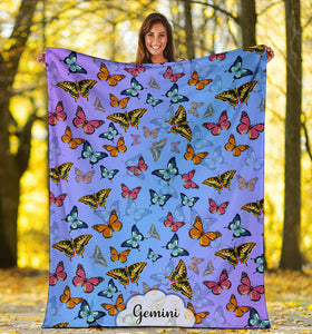 Gemini - Colorful Butterflies Blanket