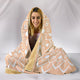 Peach Mandala Hooded Blanket