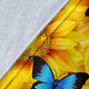 Sunflowers & Butterflies Premium Blanket For Youth And Adults