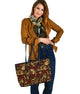 Sugar Skull Big Leather Tote Bag Christmas Birthday Gift