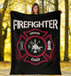 Firefighter & Proud Dad Father's Day Premium Blanket