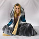 Electric Cat Cozy Warm Hooded Sherpa And Microfiber Blanket With Hood