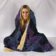 Purple Sun and Moon - Cozy Warm Hooded Blanket