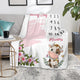 Blanket-Cow & Floral